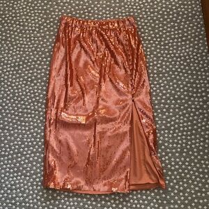 JCrew sequin midi skirt size medium